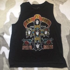 Guns N’ Roses Sleeveless Crop Top